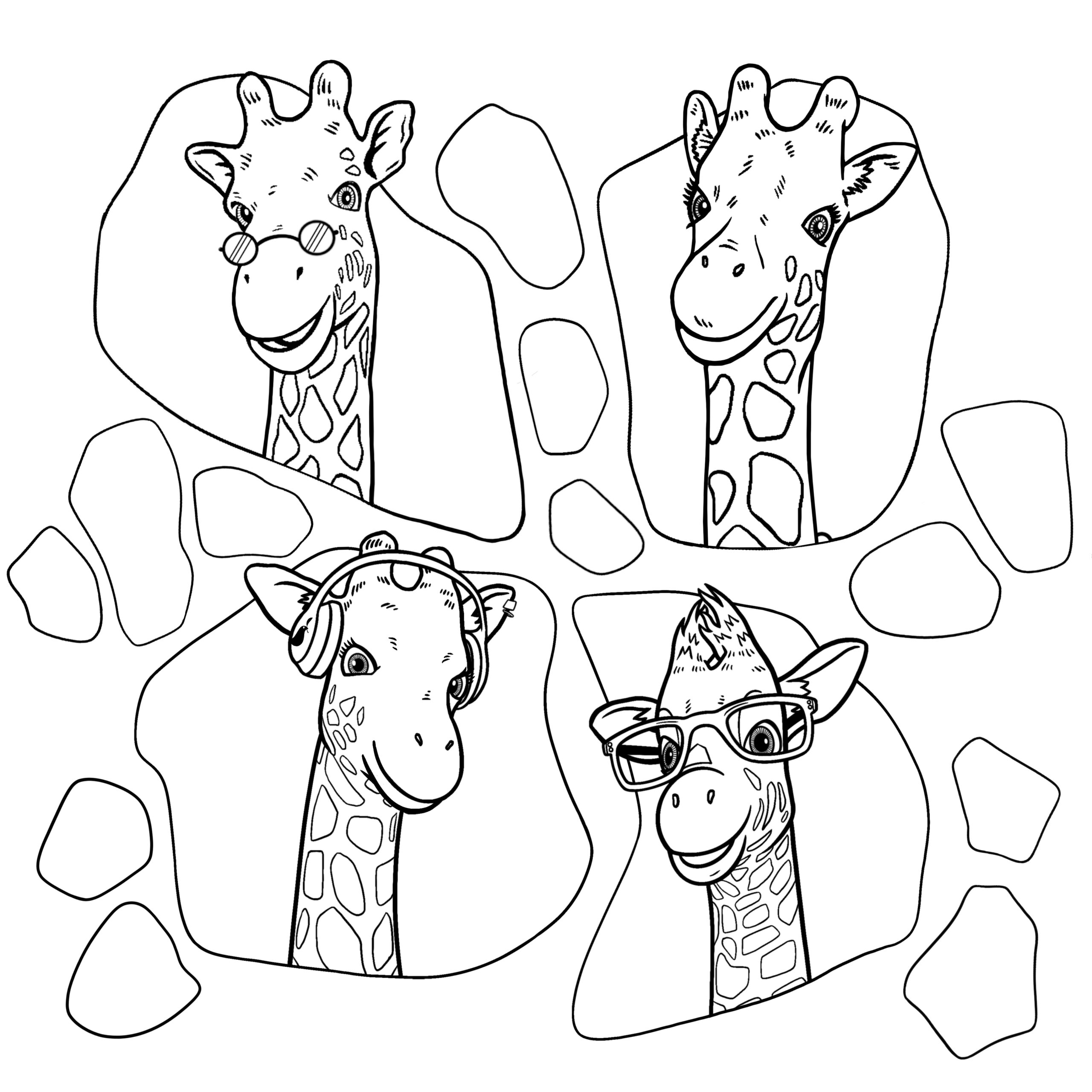 giraffe headshot