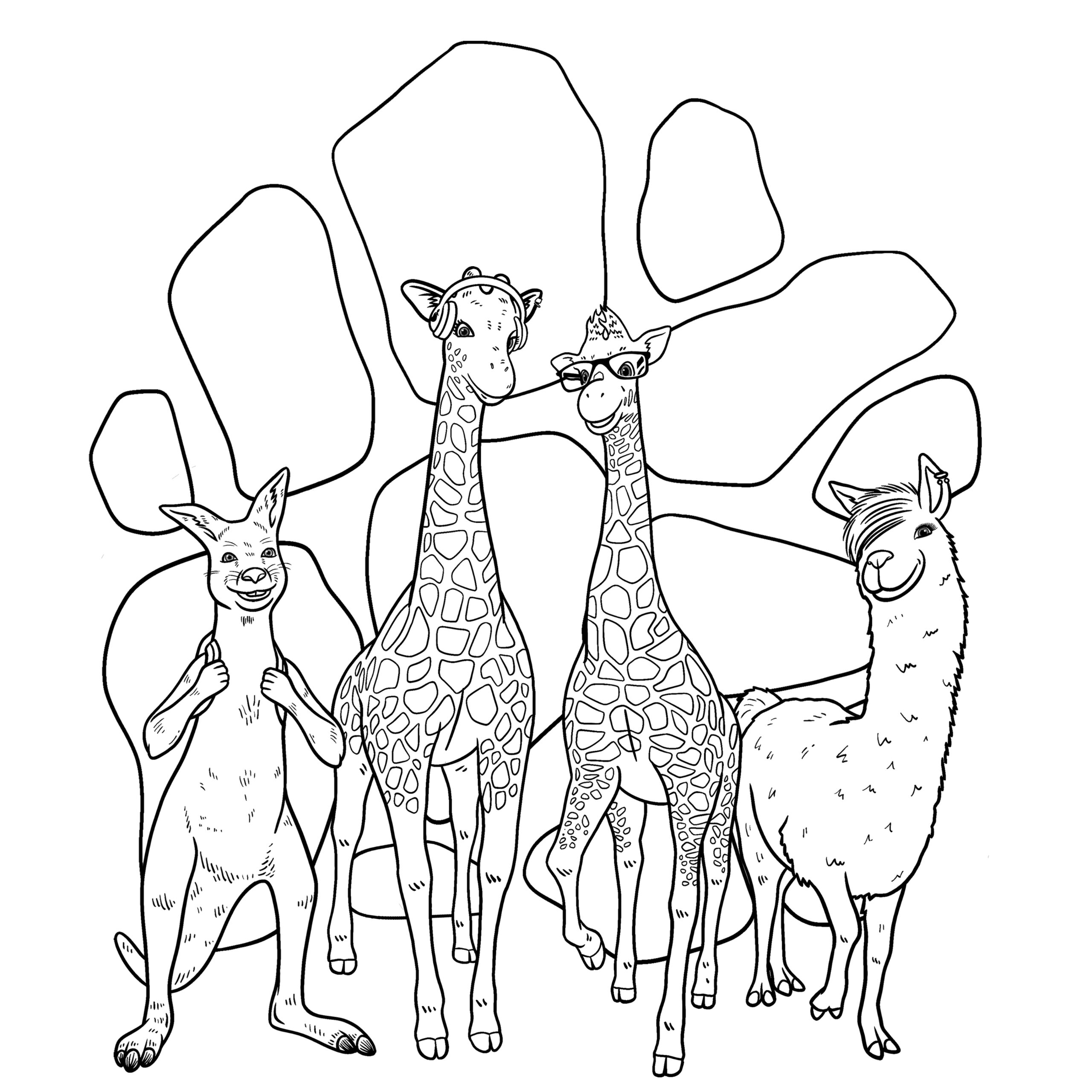 alternate giraffe headshot